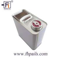 Wholesale 5L  F-style Square Tin Can for engine/ solvent/ paint